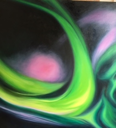Night Music 90 x 90 cms